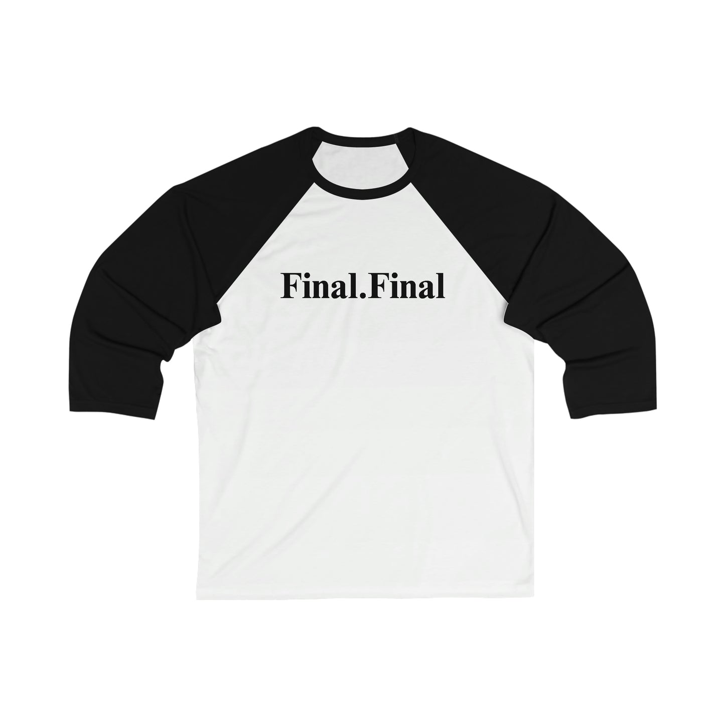 Final.Final 3\4 Sleeve Baseball Tee