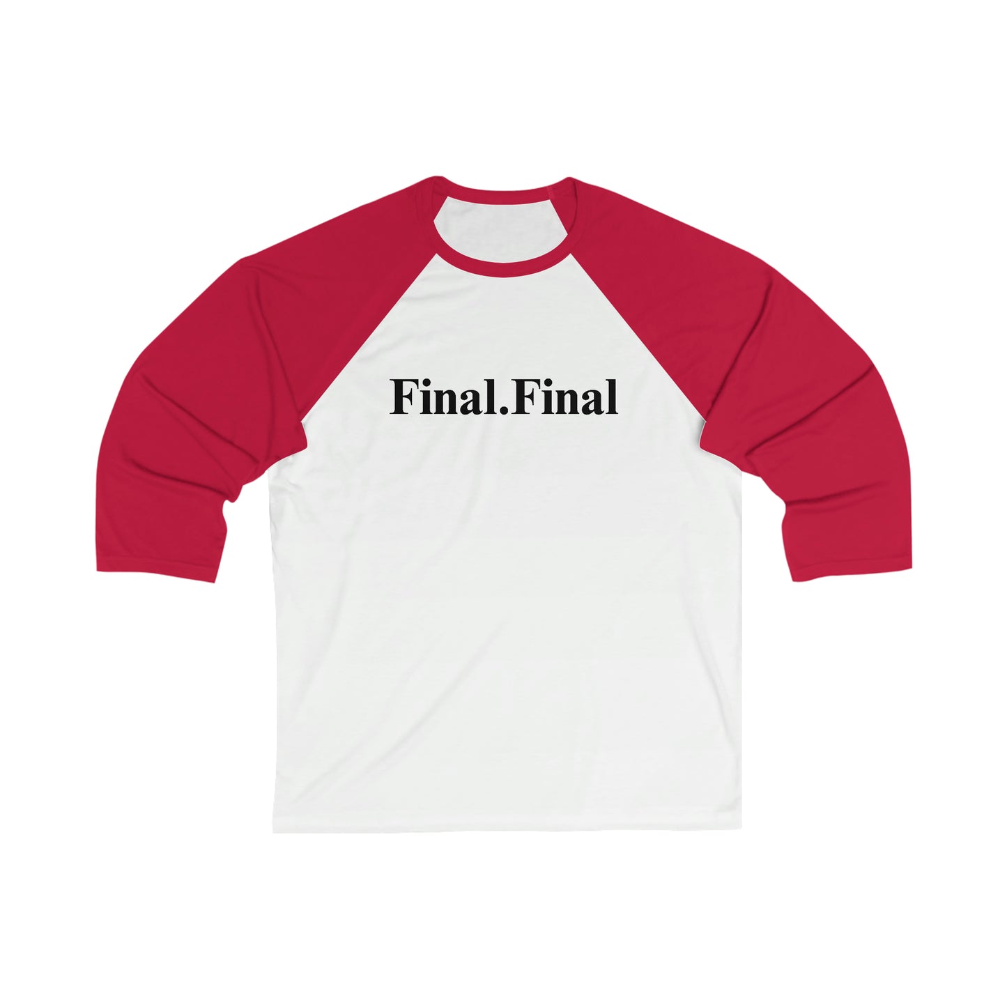 Final.Final 3\4 Sleeve Baseball Tee